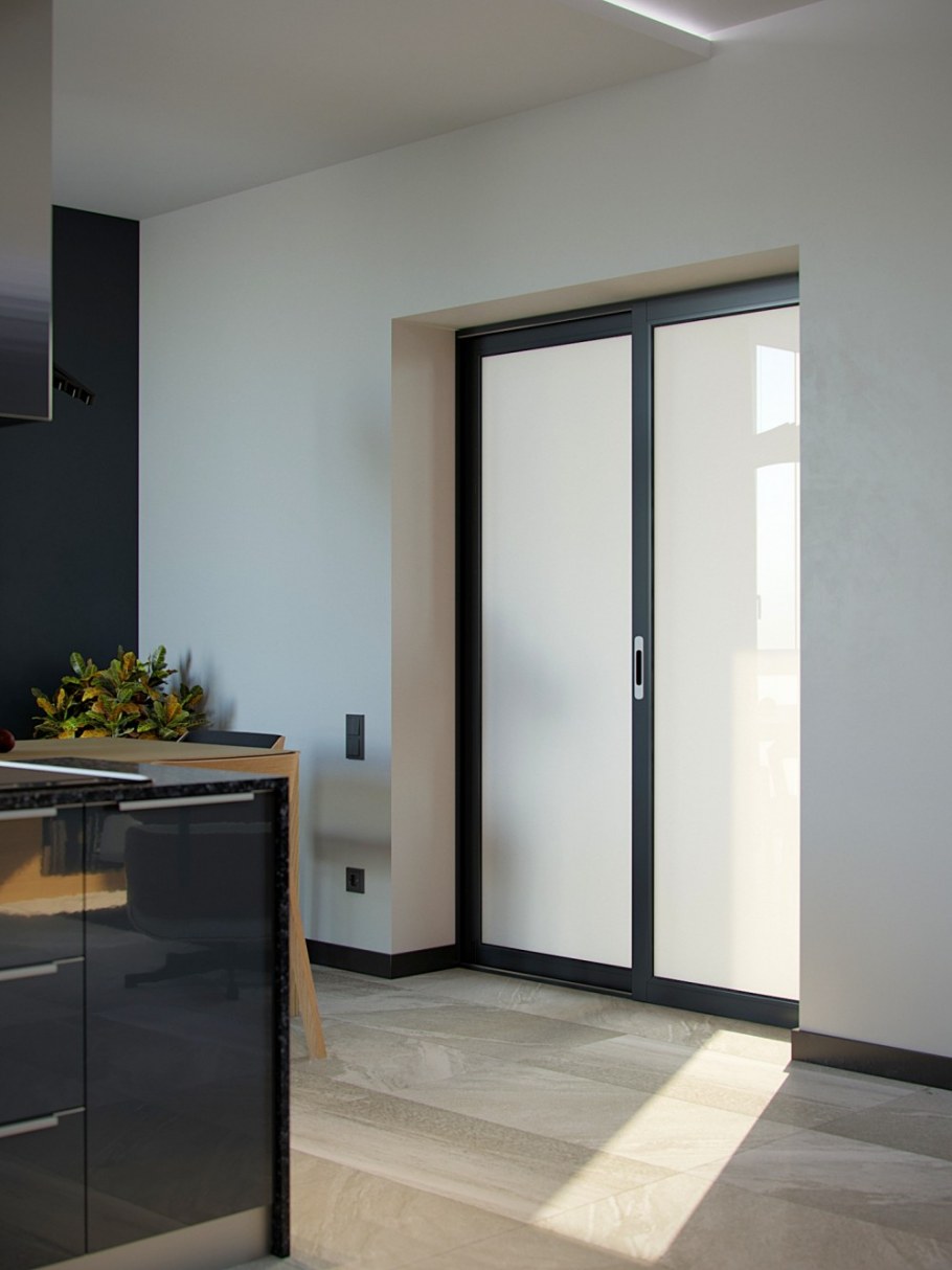 Стеклянные двери