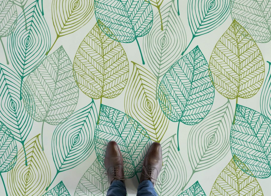 Обои растительный принт