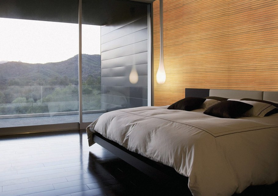 Красивая комната с кроватью