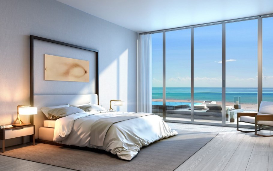 Спальня с красивым видом