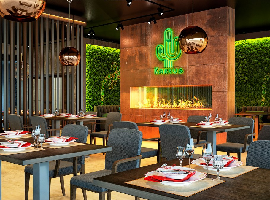 Эко ресторан с интерактивным меню