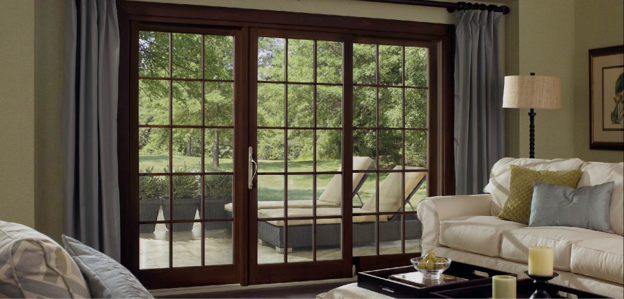 Модные окна коричневая