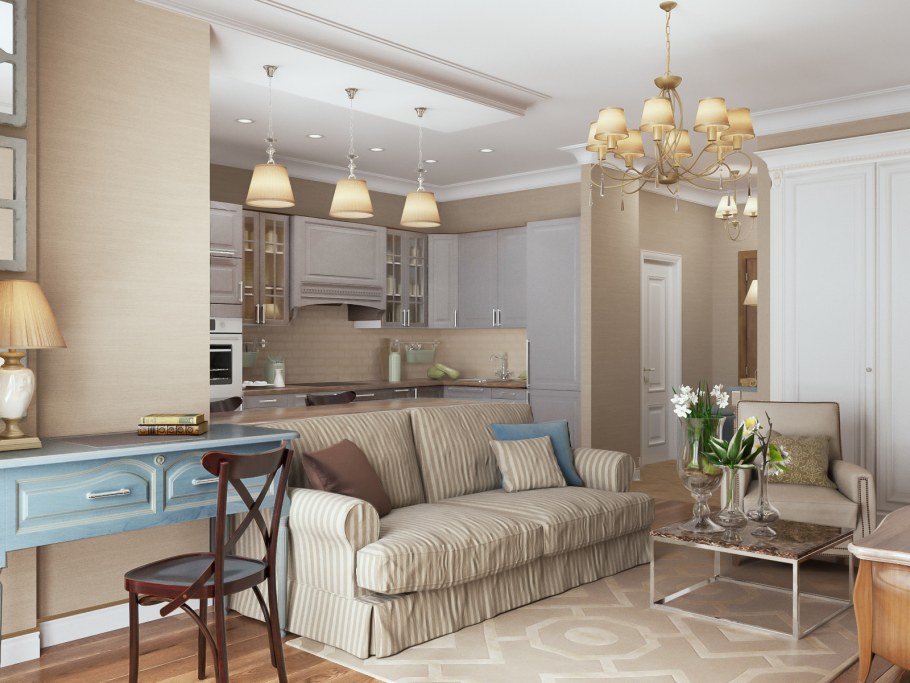 Интерьер квартиры студии