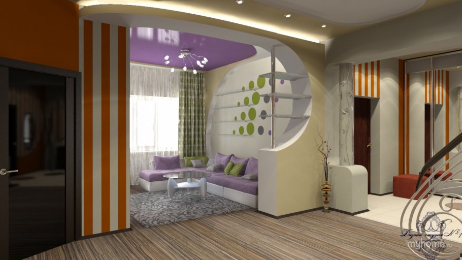 Зонирование в коридоре в квартире