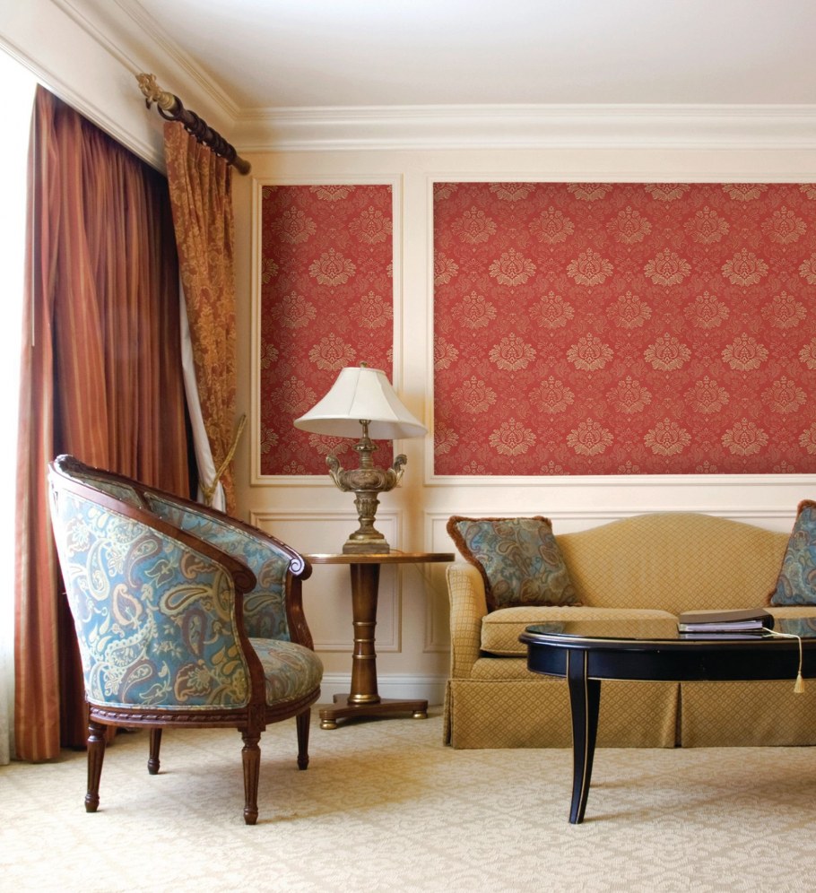 Бумажные обои в интерьере