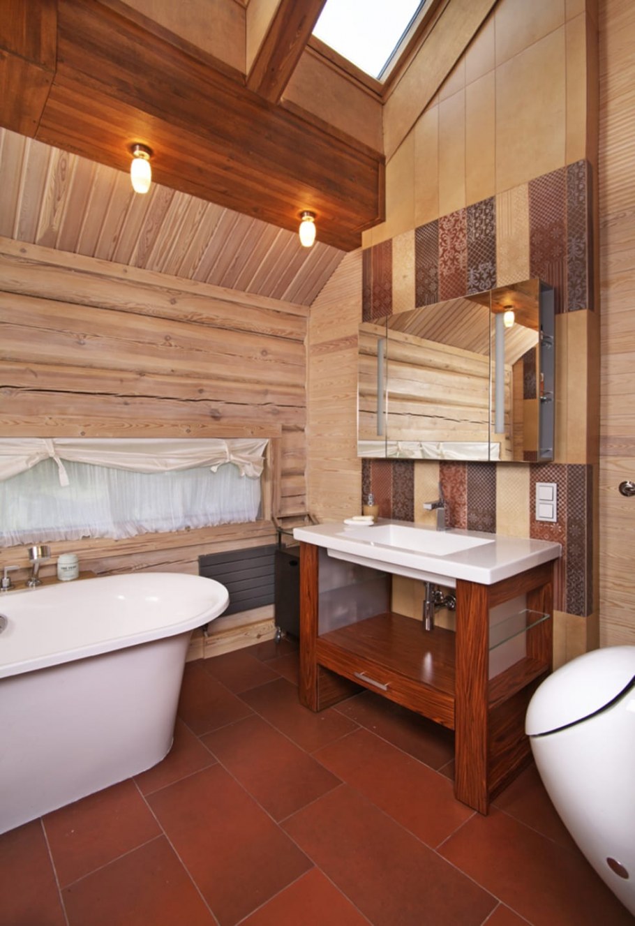 Ванная в загородном доме
