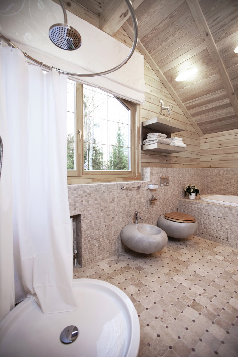 Санузел в деревянном доме