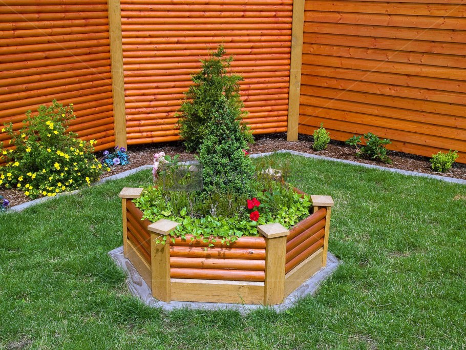 Высокие цветники