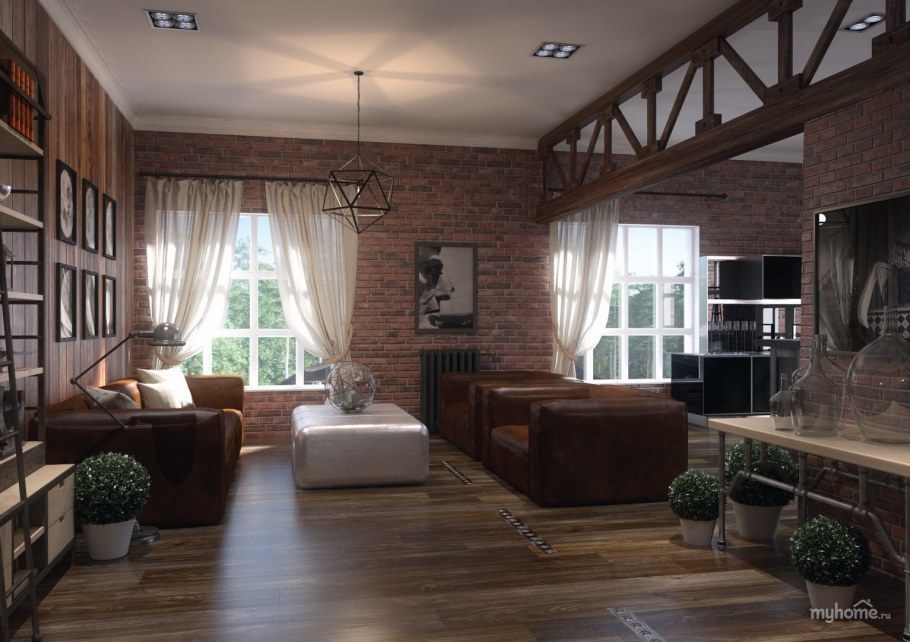 Дом лофт экстерьер одноэтажный