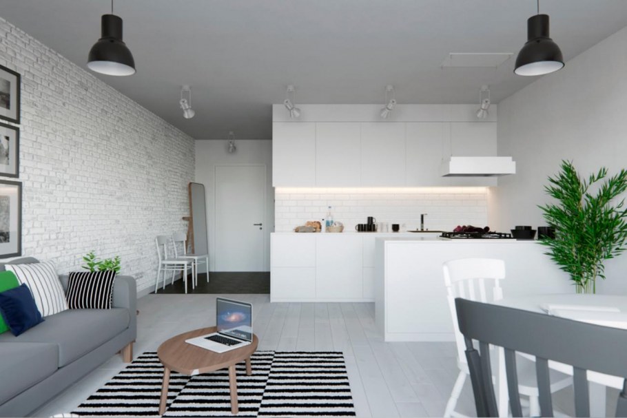 Евродвушка в скандинавском стиле