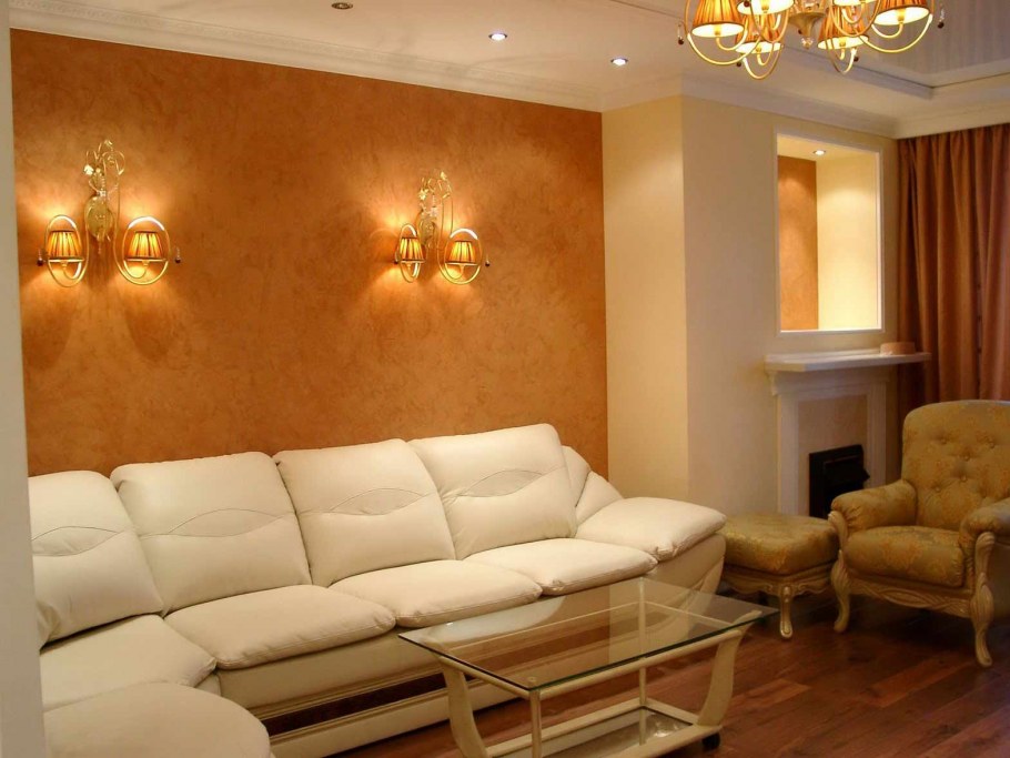 Декоративная штукатурка в интерьере квартиры