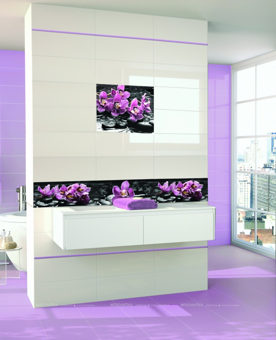 Керамическая плитка Mosplitka Орхидея