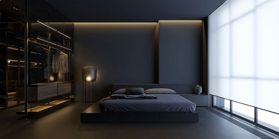 Черный Минимализм интерьер