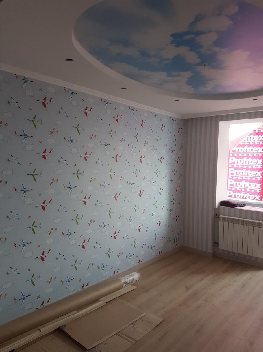 Поклейка покраска обоев Шацк