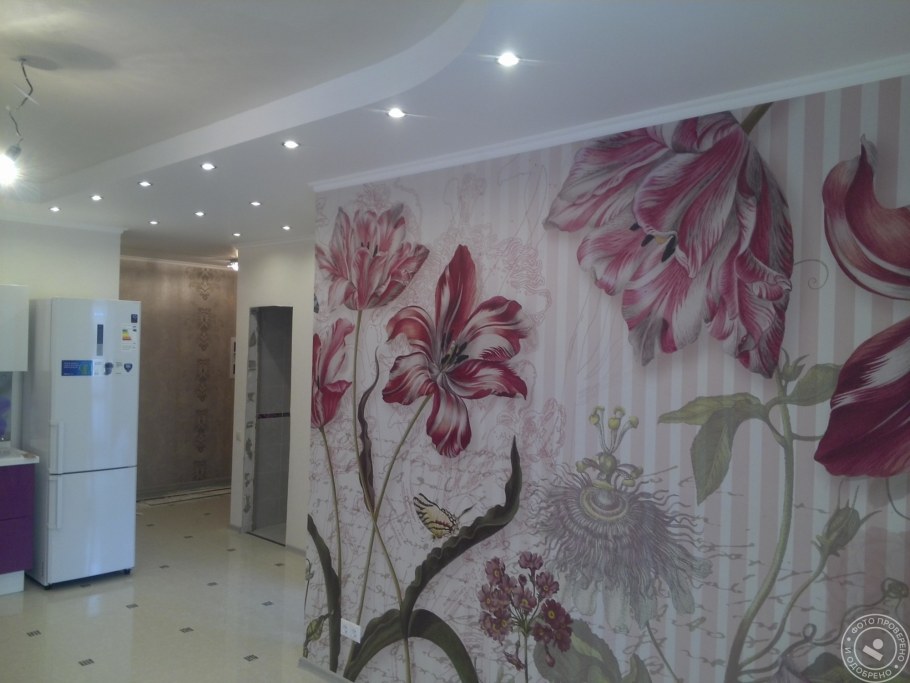 Комбинирование обоев в хрущевке