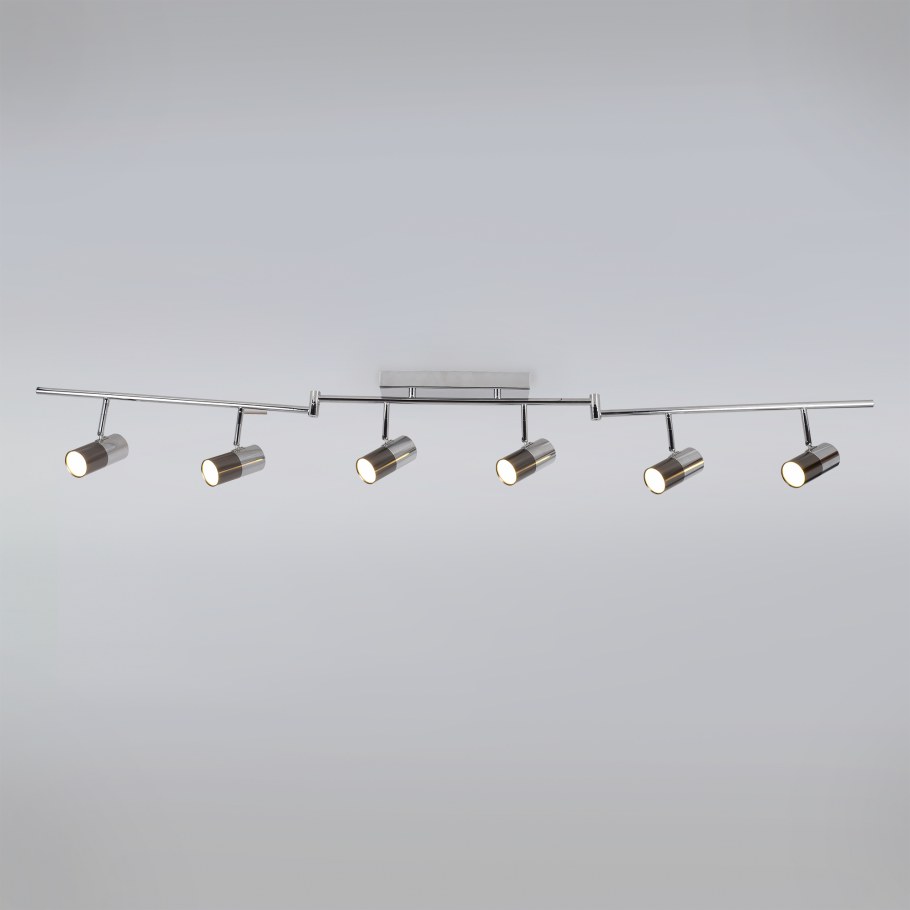 Спот Eurosvet Mini Topper 20086/6 led хром/черный жемчуг 30w