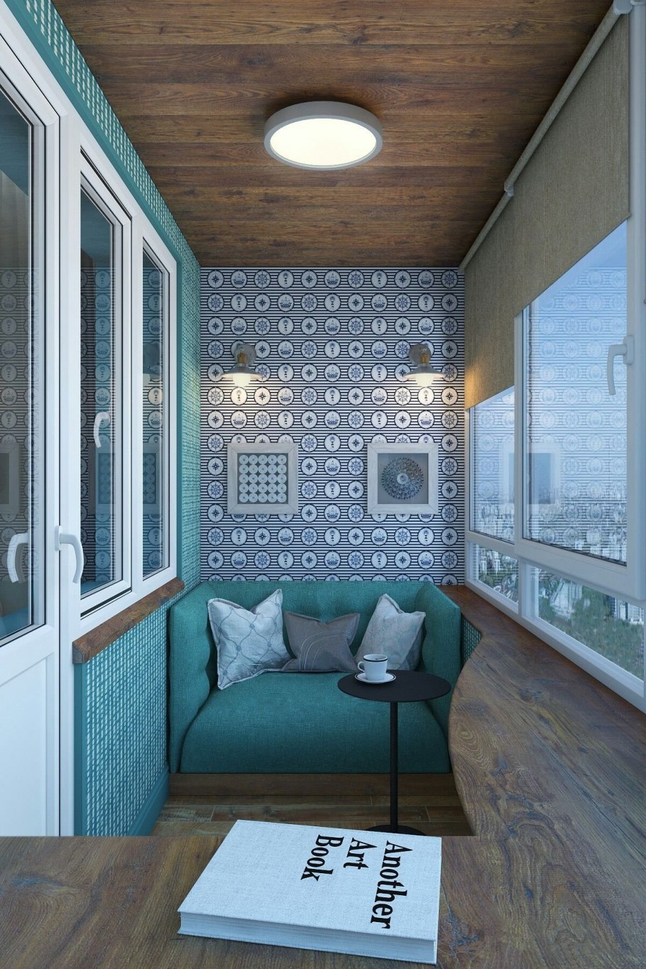 Отделка балкона