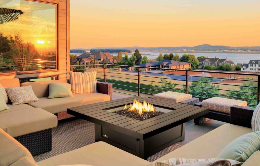 Очаг на террасе