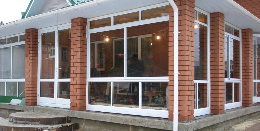 Веранда из стеклопакетов