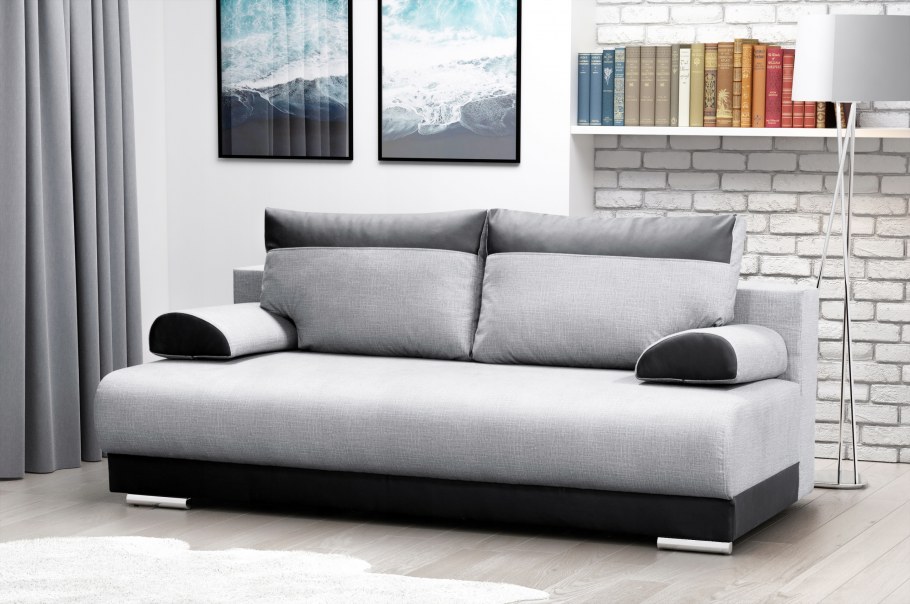 Диван еврокнижка Дарвин серый