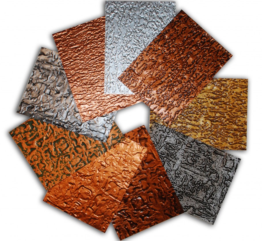 Медные листы в интерьере