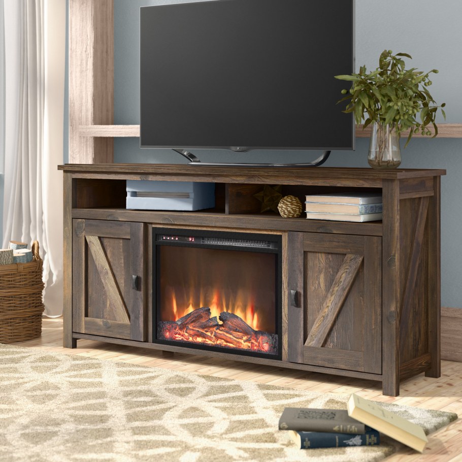 Тумба с камином