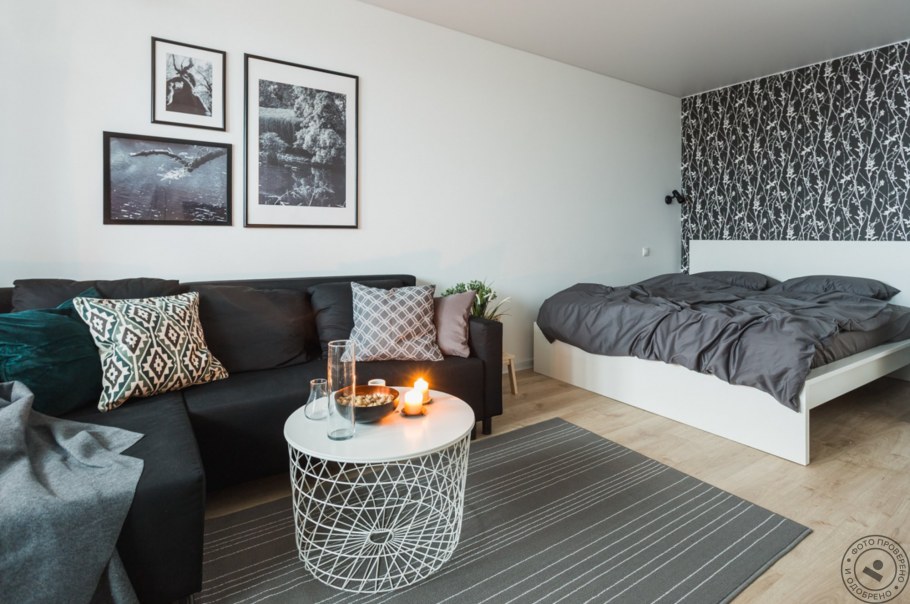 Однокомнатная квартира в скандинавском стиле