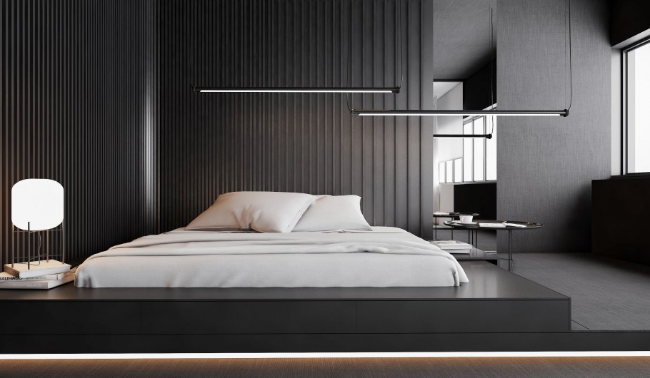 Маленькая креативная спальня