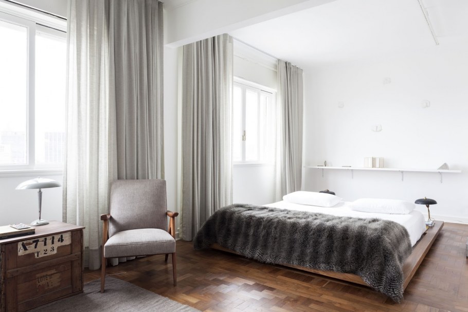 Мини спальня в стиле Баухауз