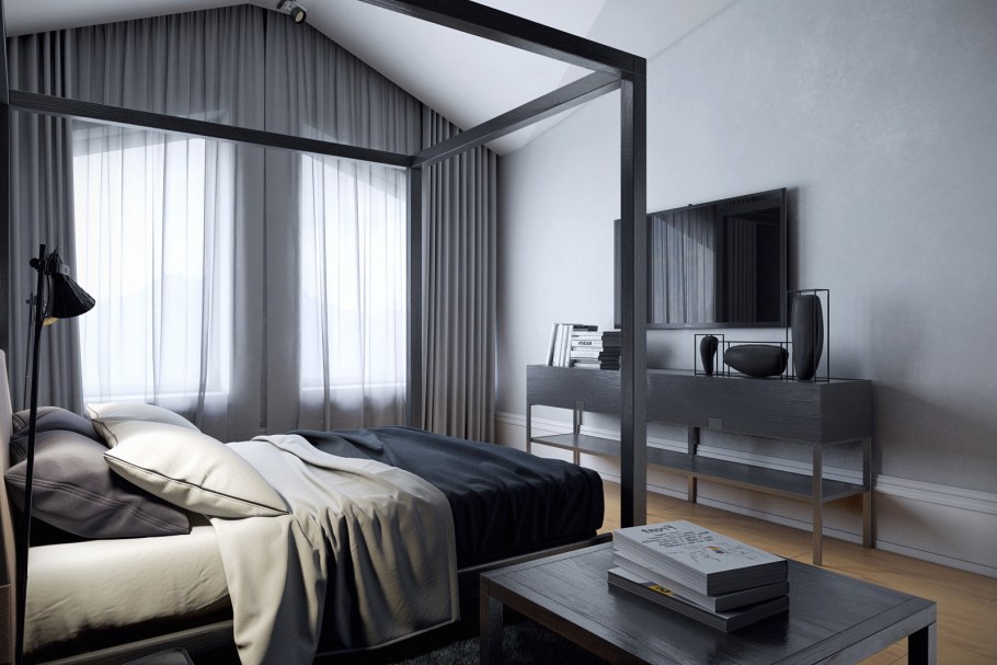 Кровать в стиле Баухауз