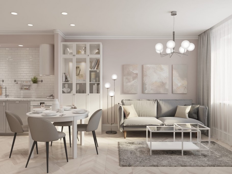 Шторы для серой кухни