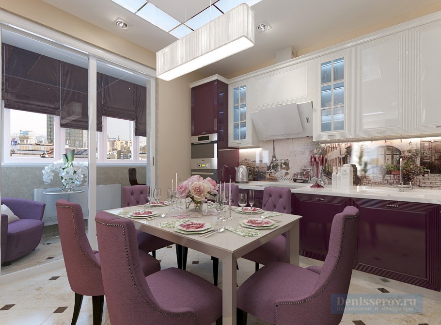 Гостиная с эркером в современном стиле