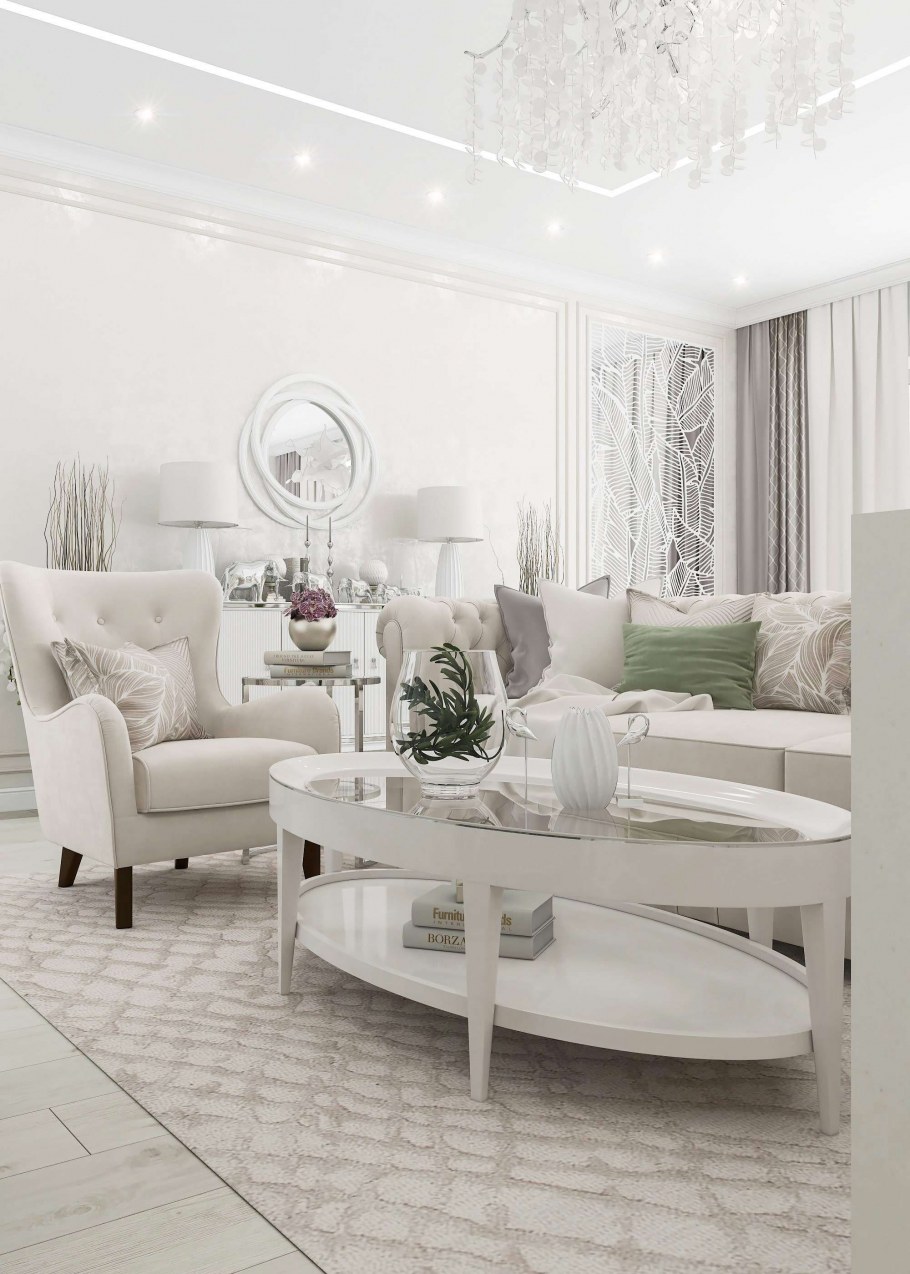 Гостиная с круглым столом