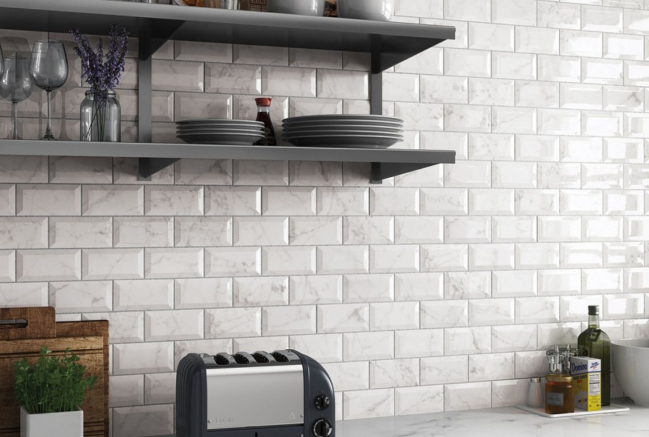 Плитка керамическая настенная Carrara Metro 7,5x15 см