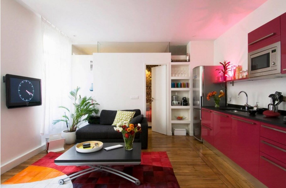 Красивая обстановка квартир студий