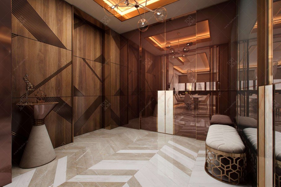 Отель в бежевых тонах Холл