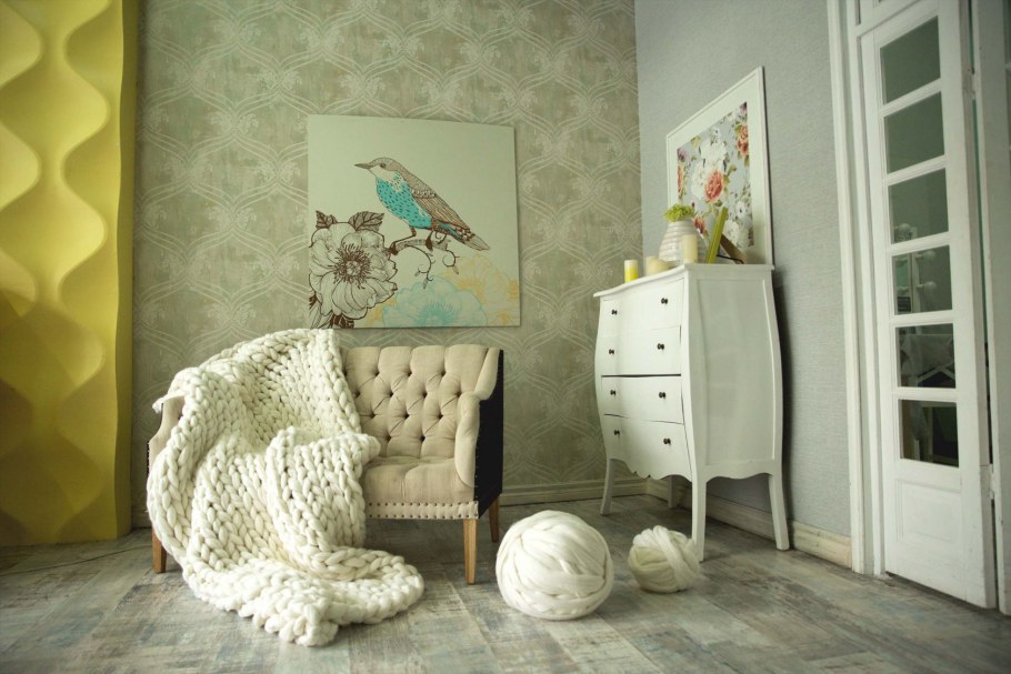 Плед в интерьере