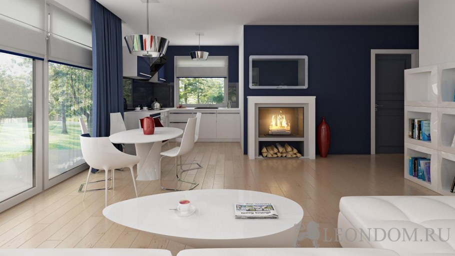 Кухня гостиная в двухкомнатной квартире