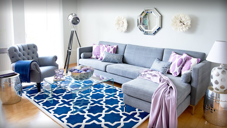 Ковер бирюзовый