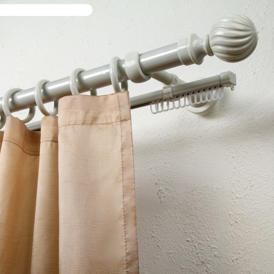 Карниз Ампир д30_штанга гофр латунь ант_ Чили латунь