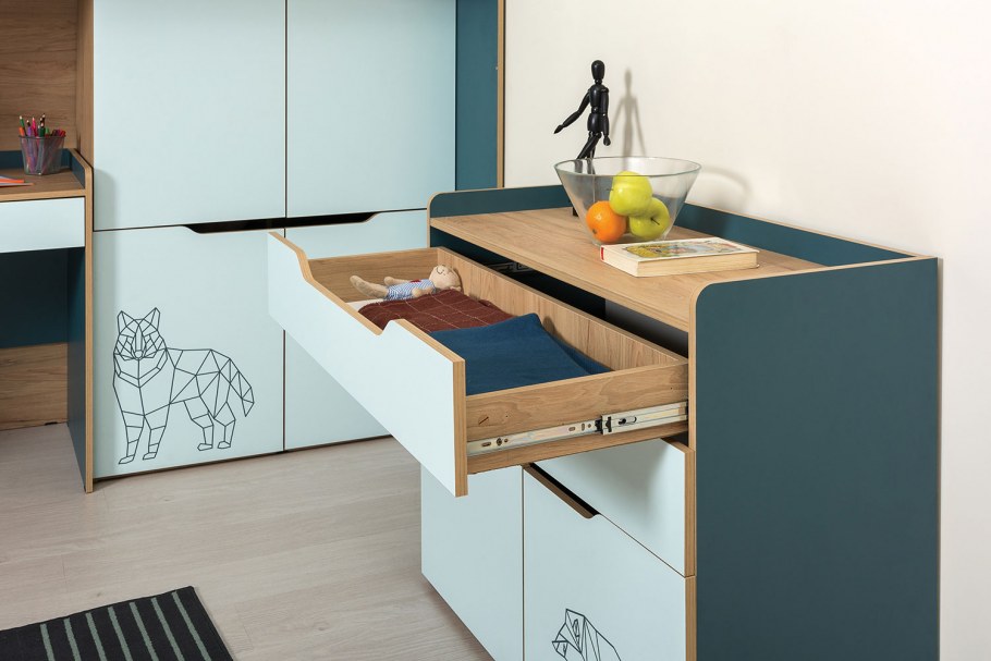 Комоды из ЛДСП без ручек