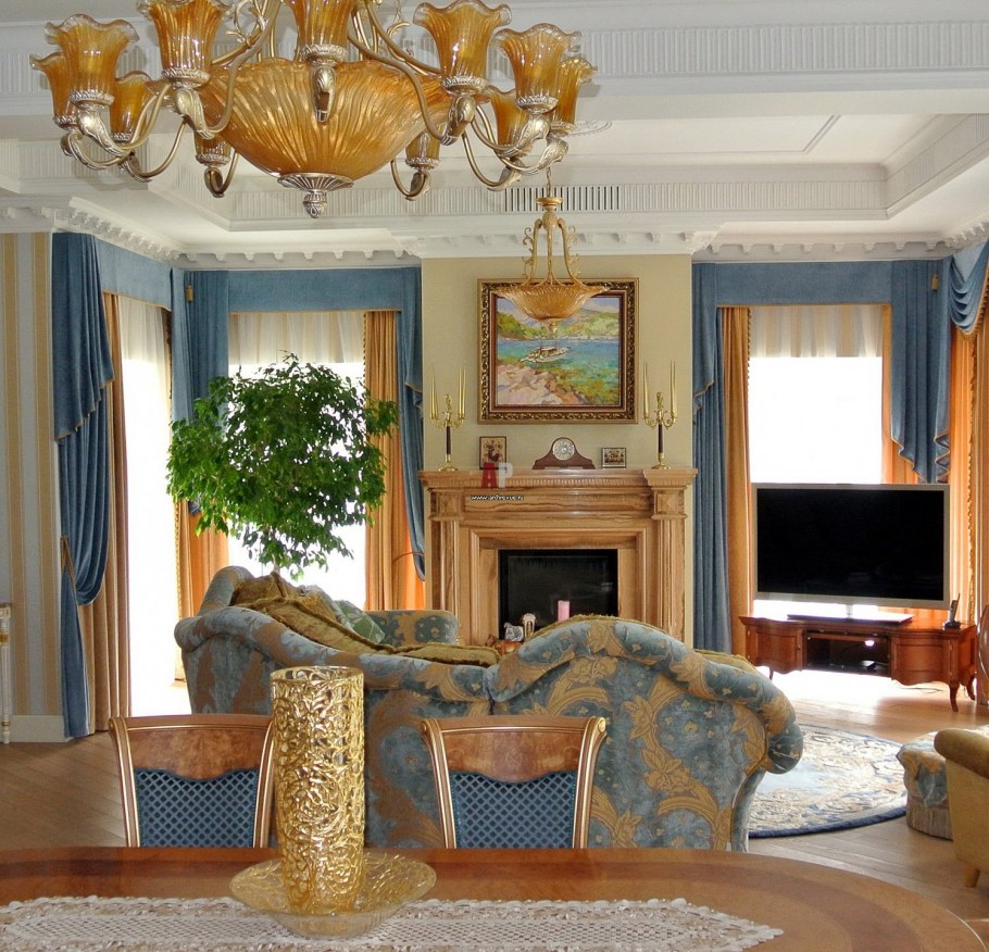 Камин в итальянском стиле