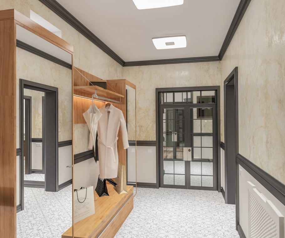 Проект прихожей в частном доме