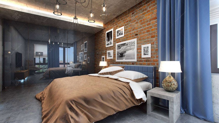 Комната лофт кабинет + спальня 16м2