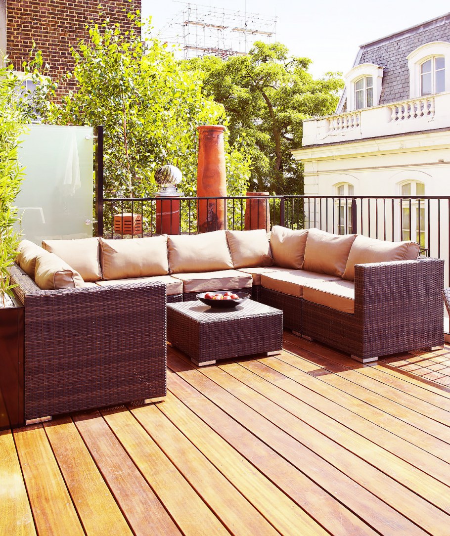 Отделка пола террасы