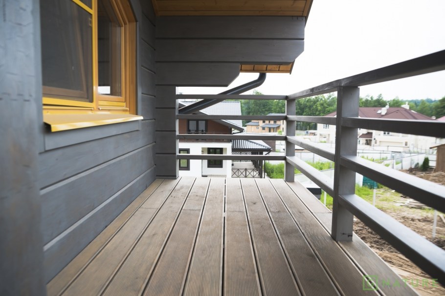 Обшивка стен террасной доской