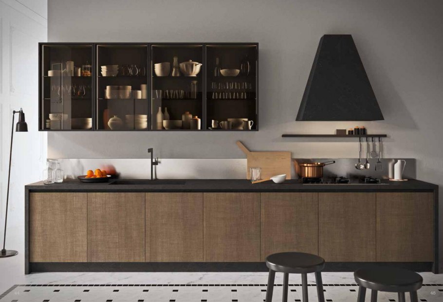 Итальянские современные кухни шпон