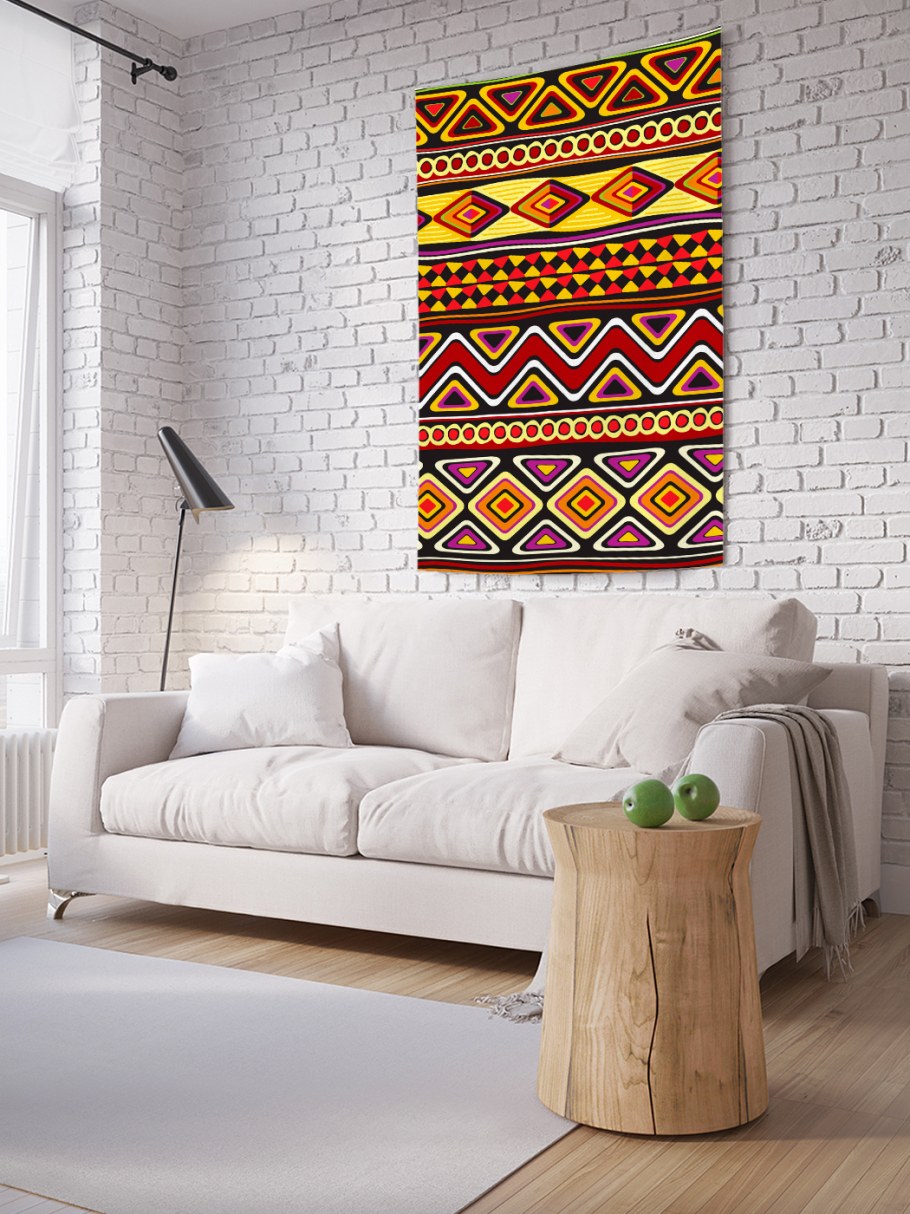 Декор стен в африканском стиле