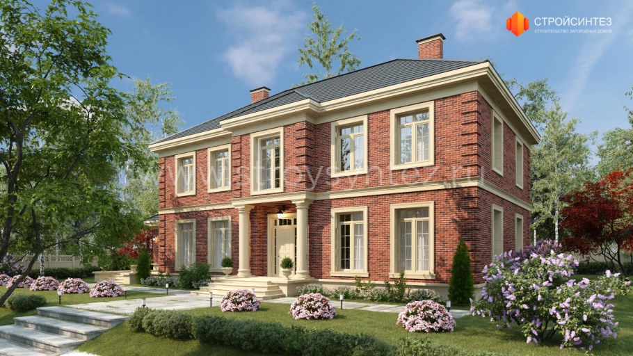 Проект квадрохауса в английском стиле