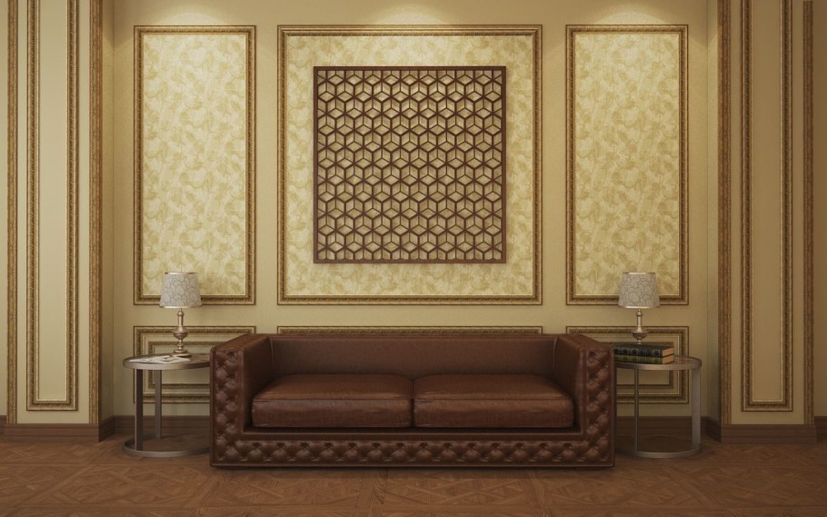 Обои флизелиновые мир Art nouveau коричневые 1.06 м 46-118-06